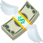 money with wings