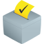 ballot box with ballot