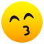 kissing face with smiling eyes