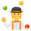 person juggling