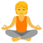 person in lotus position
