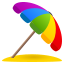 umbrella on ground